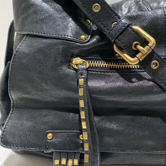 KOOBA “Hailey” Black Leather Satchel/ Shoulder Bag - Picture 3 of 14